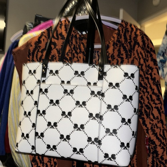 Karl Lagerfeld Black & White handbag 👜 - Picture 3 of 12